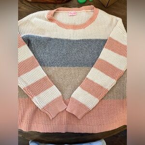 Pink lily sweater